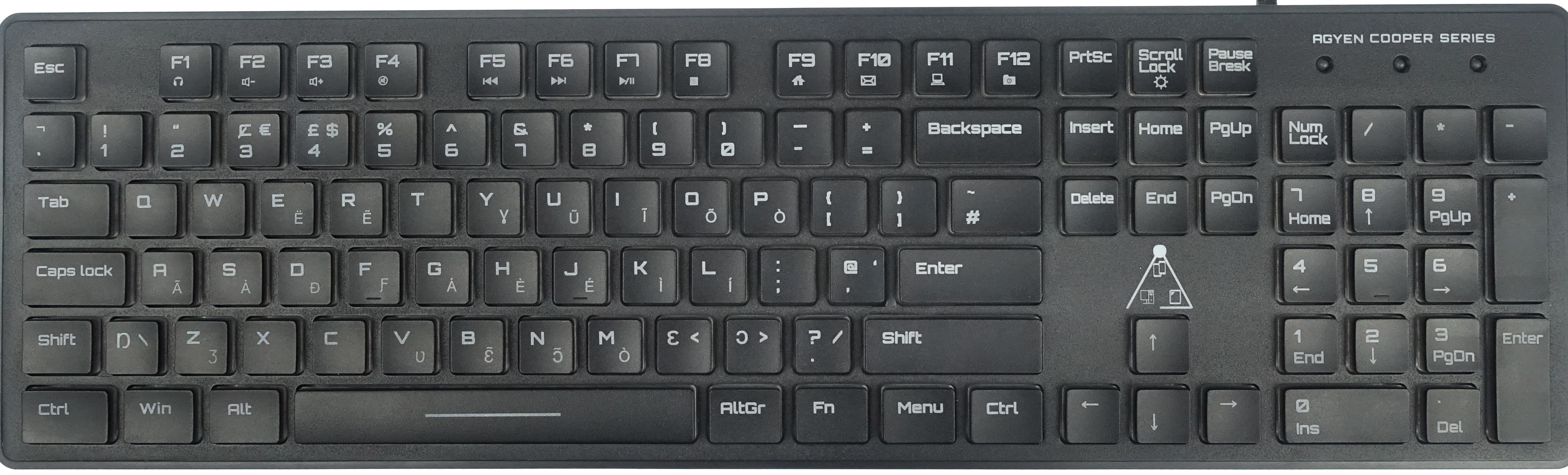 ABƐD Desktop Keyboard Brand GH>